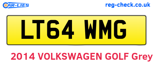 LT64WMG are the vehicle registration plates.