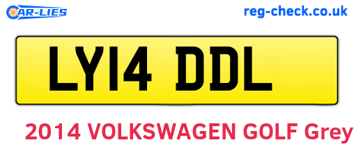 LY14DDL are the vehicle registration plates.