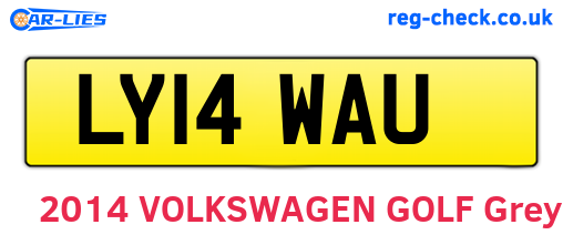 LY14WAU are the vehicle registration plates.