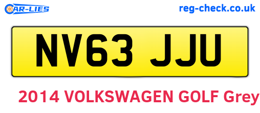 NV63JJU are the vehicle registration plates.