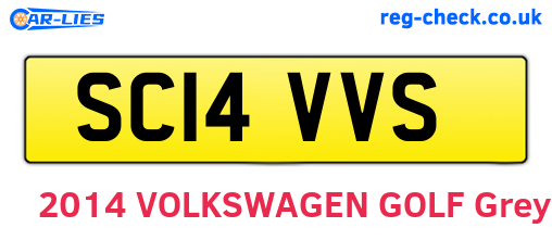 SC14VVS are the vehicle registration plates.