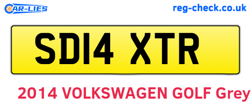 SD14XTR are the vehicle registration plates.