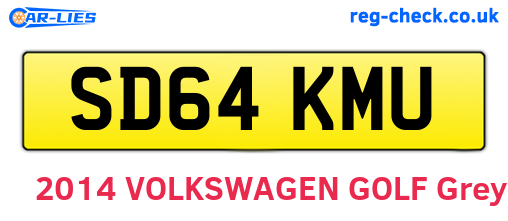 SD64KMU are the vehicle registration plates.