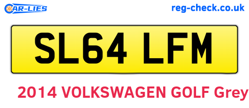 SL64LFM are the vehicle registration plates.