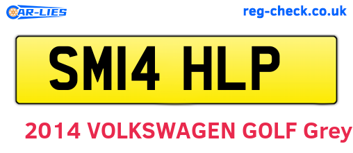 SM14HLP are the vehicle registration plates.