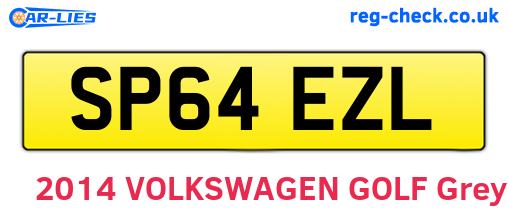 SP64EZL are the vehicle registration plates.