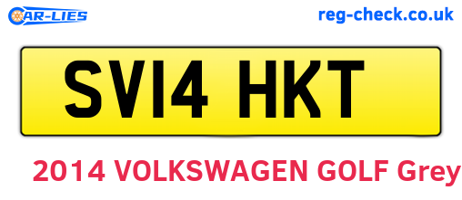 SV14HKT are the vehicle registration plates.