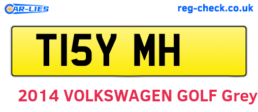 T15YMH are the vehicle registration plates.