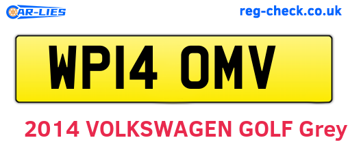 WP14OMV are the vehicle registration plates.