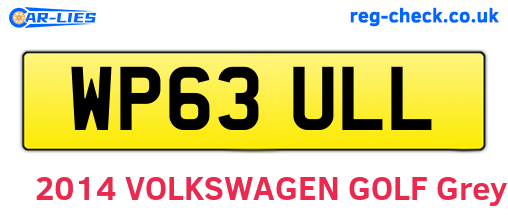WP63ULL are the vehicle registration plates.