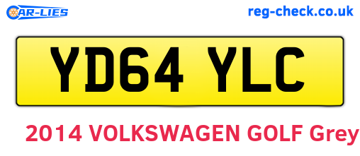 YD64YLC are the vehicle registration plates.