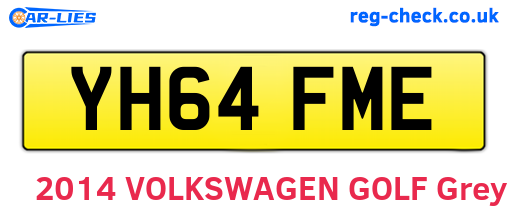 YH64FME are the vehicle registration plates.