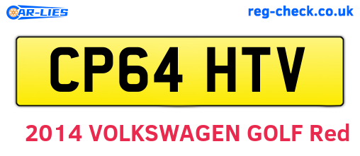 CP64HTV are the vehicle registration plates.