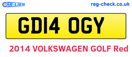 GD14OGY are the vehicle registration plates.