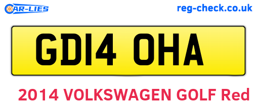 GD14OHA are the vehicle registration plates.