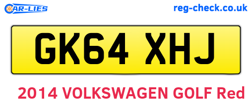 GK64XHJ are the vehicle registration plates.