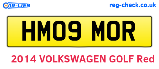 HM09MOR are the vehicle registration plates.