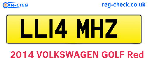 LL14MHZ are the vehicle registration plates.