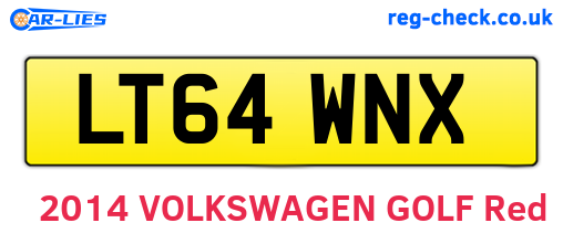 LT64WNX are the vehicle registration plates.