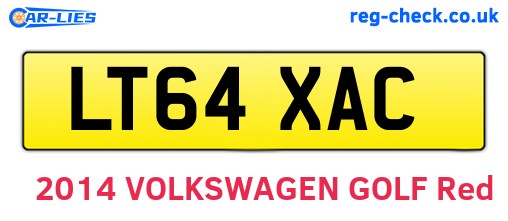 LT64XAC are the vehicle registration plates.