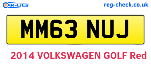 MM63NUJ are the vehicle registration plates.