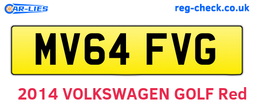 MV64FVG are the vehicle registration plates.