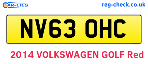 NV63OHC are the vehicle registration plates.