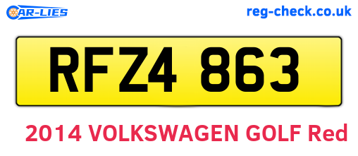 RFZ4863 are the vehicle registration plates.