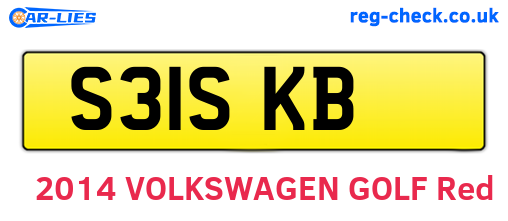 S31SKB are the vehicle registration plates.