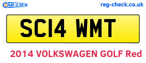 SC14WMT are the vehicle registration plates.