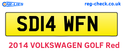 SD14WFN are the vehicle registration plates.