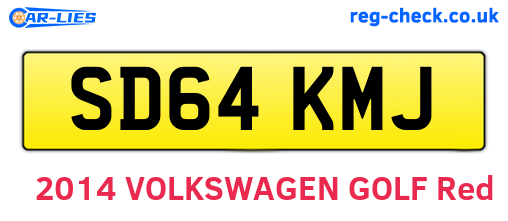 SD64KMJ are the vehicle registration plates.