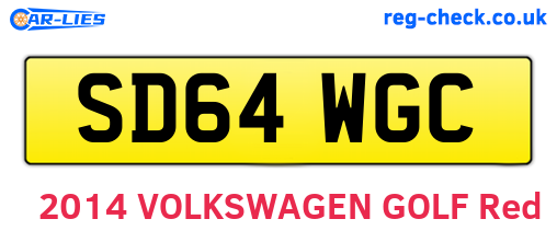 SD64WGC are the vehicle registration plates.
