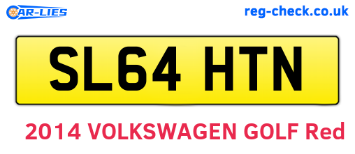 SL64HTN are the vehicle registration plates.