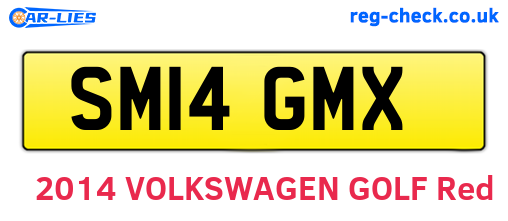 SM14GMX are the vehicle registration plates.