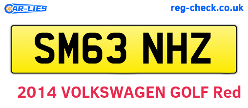 SM63NHZ are the vehicle registration plates.