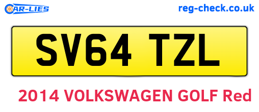 SV64TZL are the vehicle registration plates.