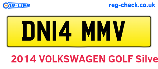 DN14MMV are the vehicle registration plates.