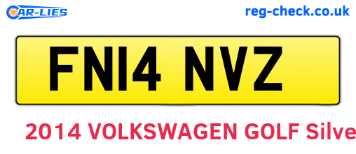 FN14NVZ are the vehicle registration plates.