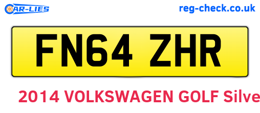 FN64ZHR are the vehicle registration plates.