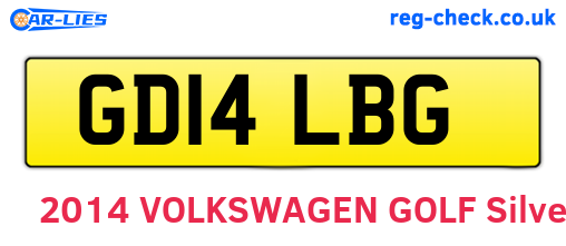 GD14LBG are the vehicle registration plates.