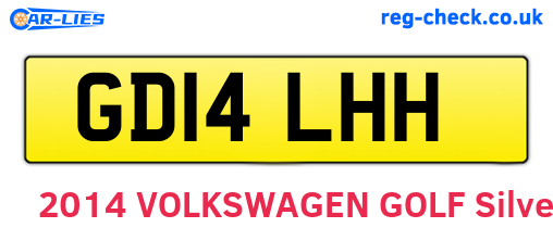 GD14LHH are the vehicle registration plates.