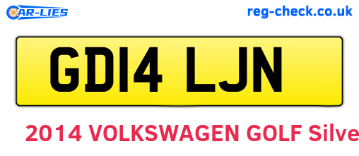 GD14LJN are the vehicle registration plates.