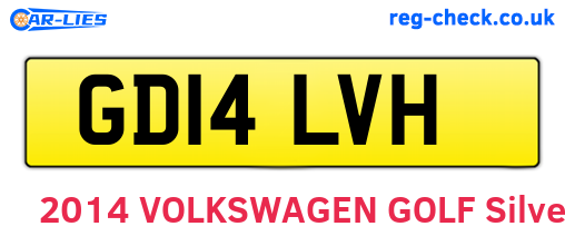 GD14LVH are the vehicle registration plates.