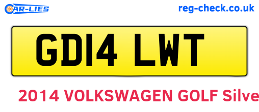 GD14LWT are the vehicle registration plates.