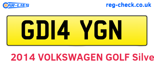 GD14YGN are the vehicle registration plates.