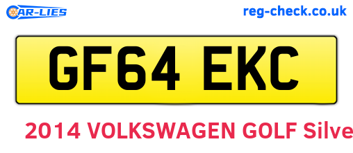 GF64EKC are the vehicle registration plates.