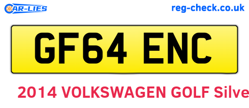 GF64ENC are the vehicle registration plates.