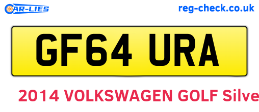 GF64URA are the vehicle registration plates.