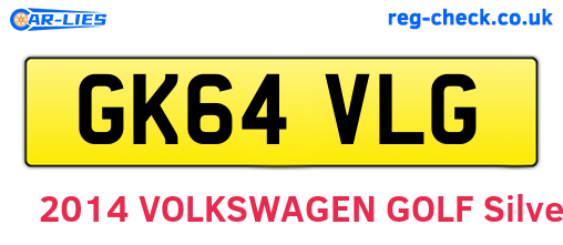 GK64VLG are the vehicle registration plates.